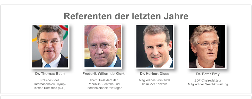 Referenten der letzten Jahre Referenten der letzten Jahre
