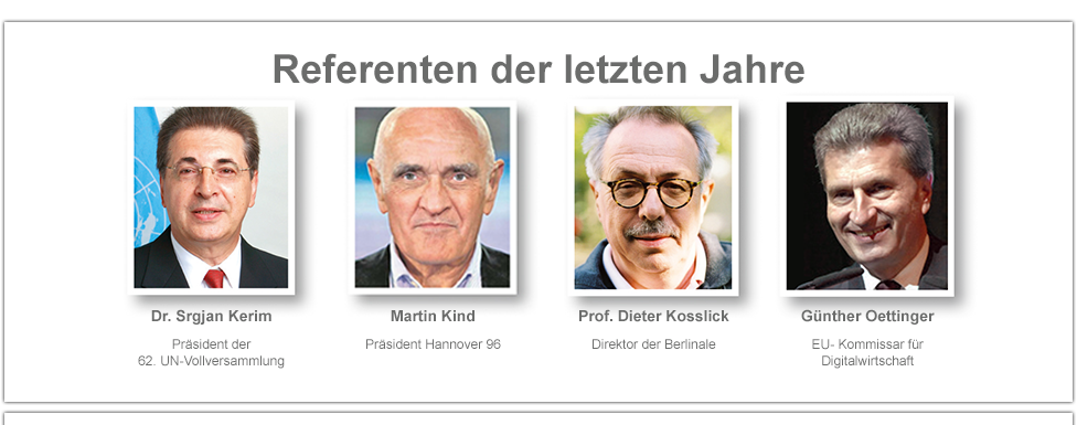 Referenten der letzten Jahre Referenten der letzten Jahre