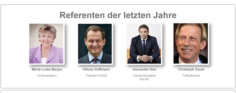 Referenten der letzten Jahre Referenten der letzten Jahre